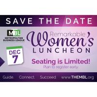 Remarkable Women's Luncheon - December 2017