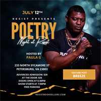 Open Mic at Resist Booksellers featuring Breeze The Poet