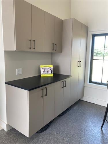 Garage Storage Cabinets & Epoxy/Hybrid Floor Coating