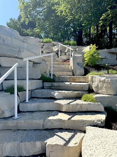 Landscape Steps, Plants, Lake