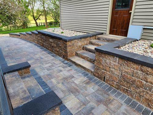 Stone Retaining Wall, Modular Wall