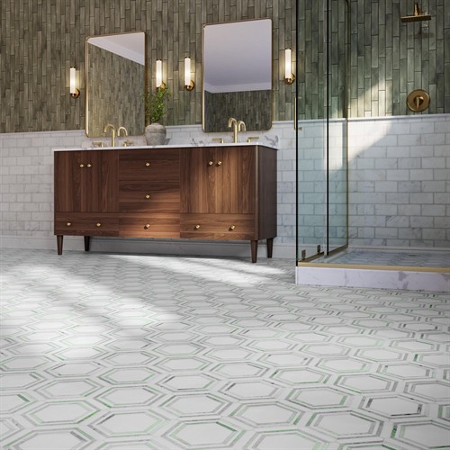Luxury Bathroom / Double Vanity  From floor to feature wall, every detail matters. Explore tile, stone, mosaics, vanities and installation materials for bathrooms built to stand out.