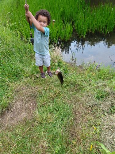 First Fish at Wildlife Pond