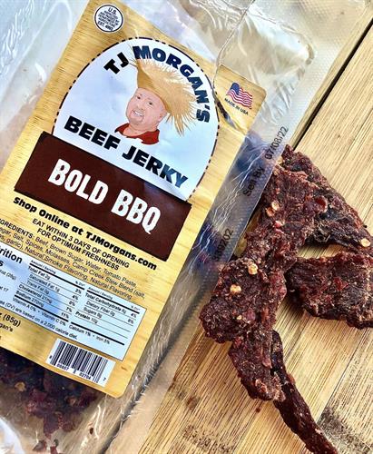 TJ's Jerky line- Bold BBQ flavor