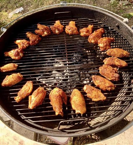 Nothing better than TJ's wings on the grill!