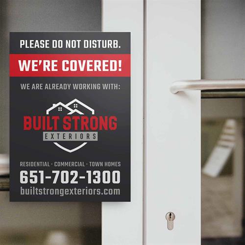 Window Cling - Build Strong Exteriors Window Cling - Build Strong Exteriors