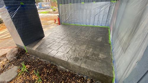 Stamped Concrete Overlay-Ashlar Slate