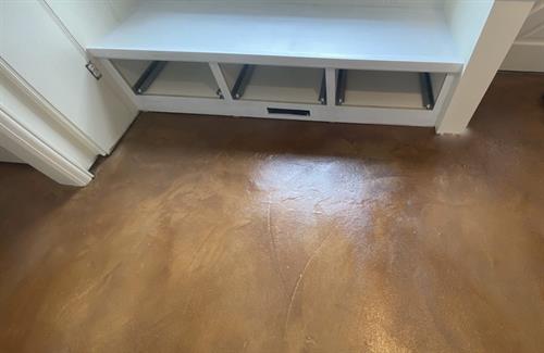 Stained Concrete Overlay Custom Color