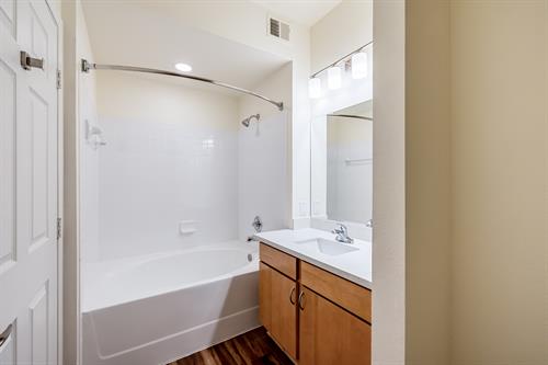 Bathroom remodel; Smart Cabinetry; spice stain