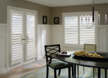Wood and Faux Shutters
