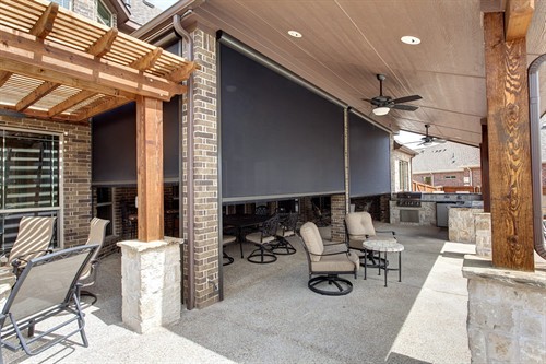 Motorized Patio shades