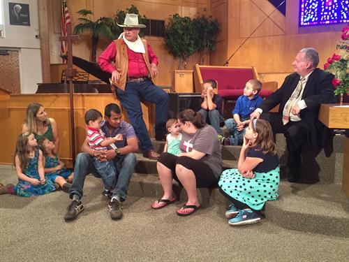 Pastor and "John Wayne - Children's Message