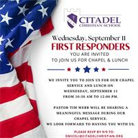 First Responders Day at Citadel Christian School