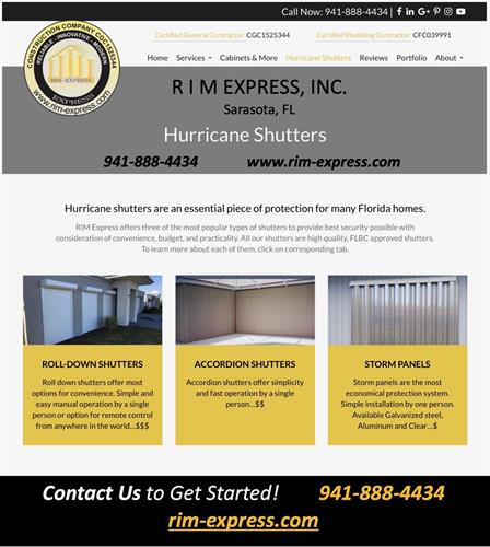 Hurricane Shutters & Storm Protection