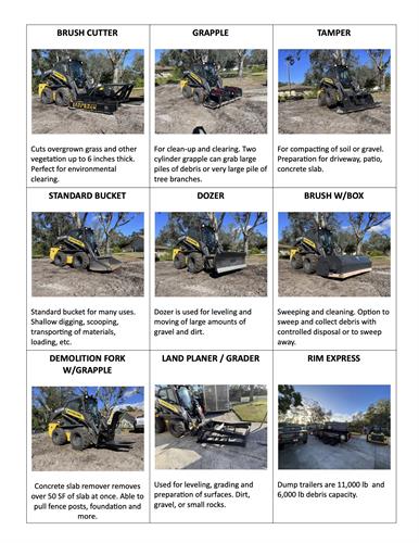 Skid Steer Services 2 of 2