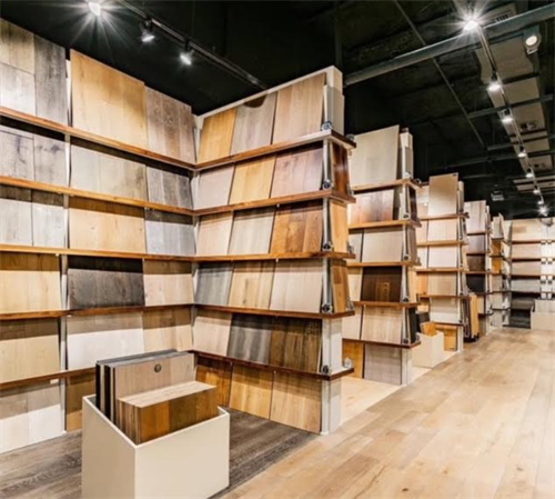 Showroom in Orlando engineered wood area Showroom in Orlando engineered wood area