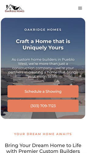 Oakridge Home Website