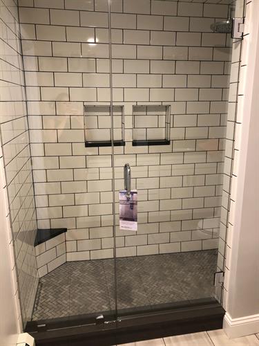 Master Large Tiled His Hers Shower