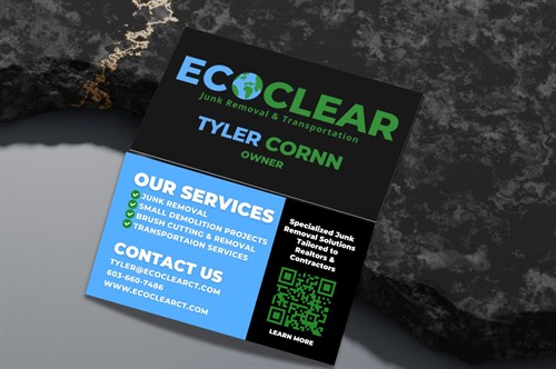 EcoClear Business Card Design