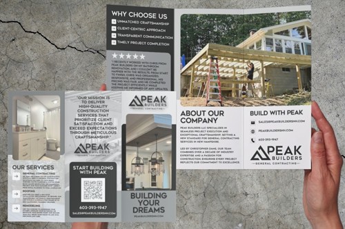 Peak Builders Brochure Design
