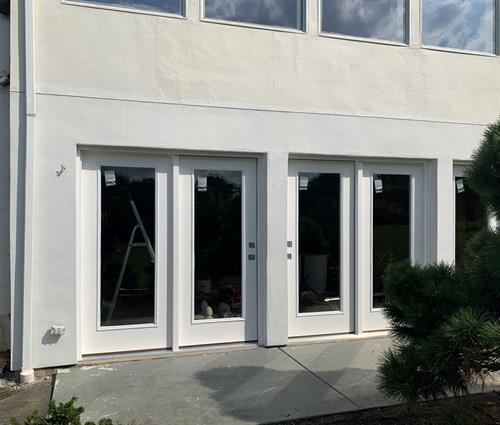 The Wall of Doors! Protecting against air and water infiltration with CastleGate Door System and Fusion Frame. The Wall of Doors! Protecting against air and water infiltration with CastleGate Door System and Fusion Frame.