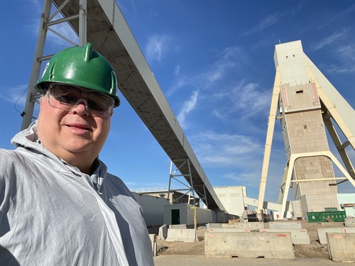 Learning about potash production in Canada.