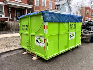 All size dumpsters are great for congested Chicago street placement