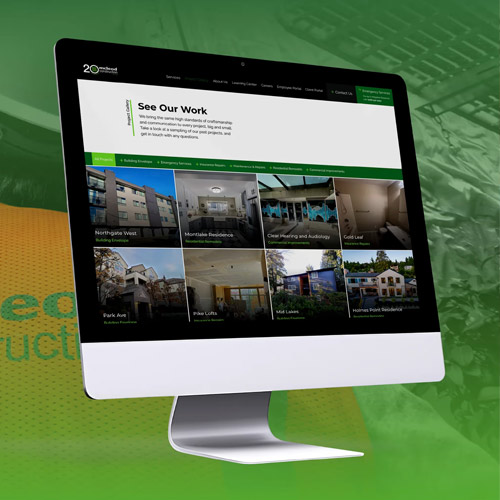 Mcleod Construction Website, Brand
