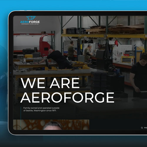 Aeroforge Tooling Brand, Website, Marketing