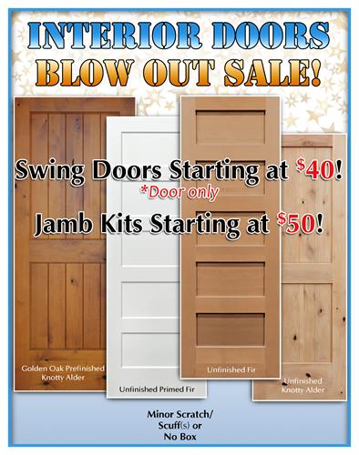 Interior Door Blowout Sale!