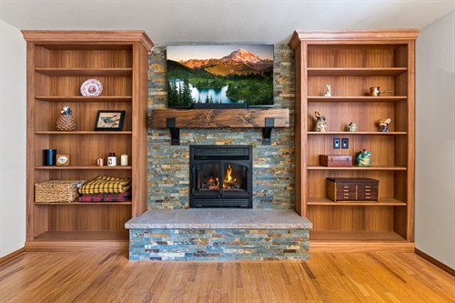 Custom Fireplace Built-In