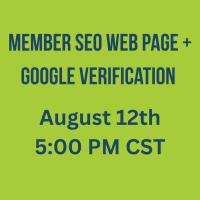 August 2025 | Member SEO Web Page + Google Verification | 5pm Group Training