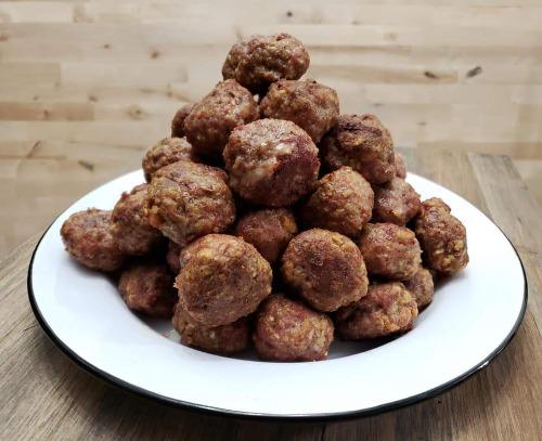 Our famous Meatballs! Beef and Pork mix