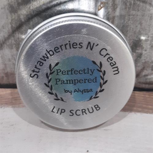 Strawberries N' Cream Edible Lip Scrub Strawberries N' Cream Edible Lip Scrub