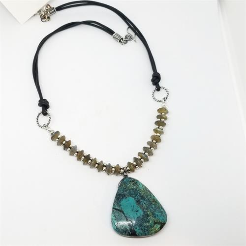 Turquoise and Labradorite Necklace