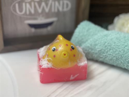Yellow fish soap