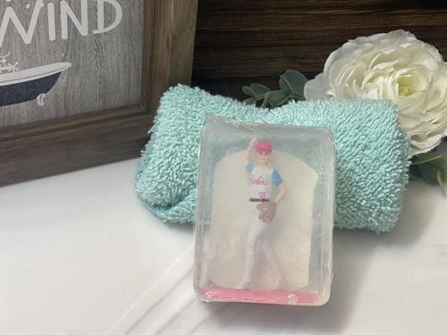 Baseball Barbie soap 