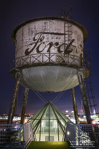 2880x4320 pixels, Actual print will not have watermark. Water Tower on top of old Ford Model-T manufacturing Building on 15th and Cuming street in Omaha, NE.