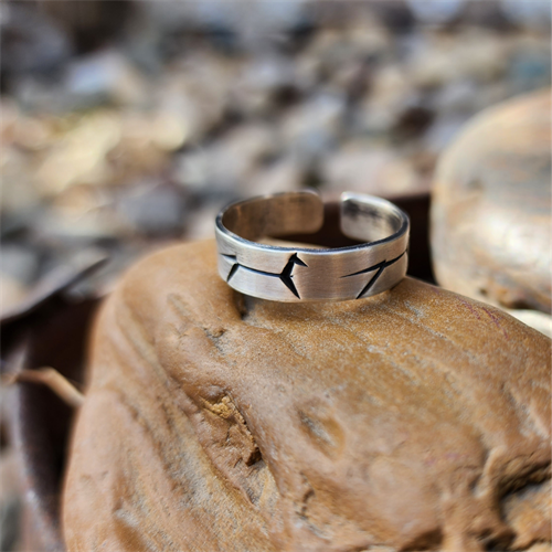 Cow Pony Sterling Silver adjustable ring