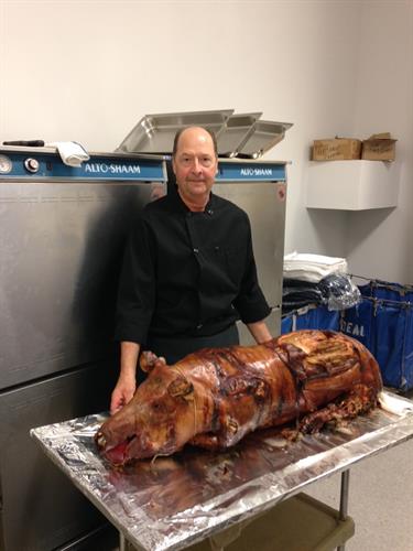 Hog Roasted seasoned with Prairie Gold Seasoning