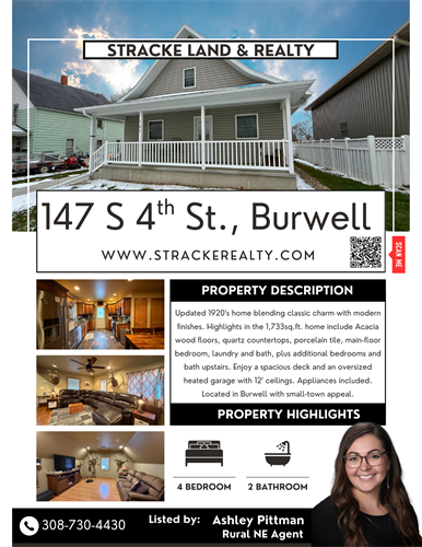 147 S 4th St., Burwell, NE 