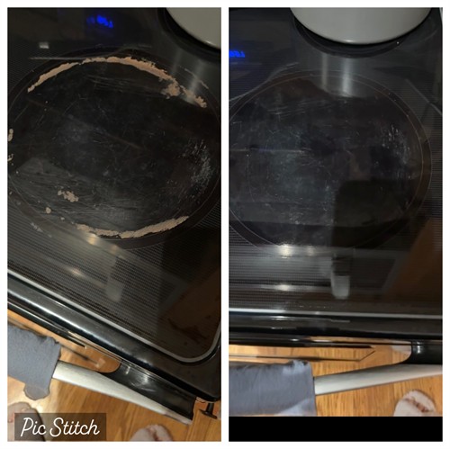 Stove top cleaning