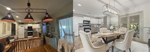 Before and after of a home in Manheim that I staged and had cosmetic updates done to. 