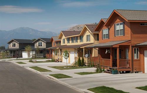Row of duplexes in Jackson, WY