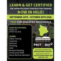 HILO Pre-Apprenticeship Construction Training (PACT)