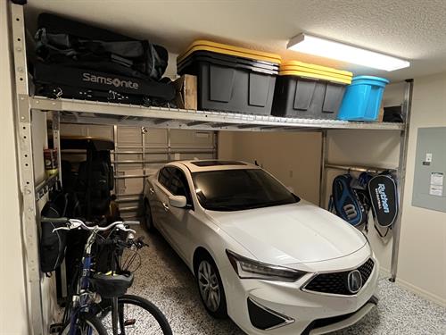 ARackAbove fits 1 and 2 car garages