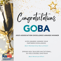 GOBA Brings Home TWO Association Excellence Awards from NAHB