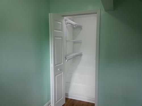 Attic Access Ramp and Closet Organization