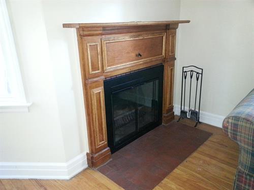 Custom Fireplace Door Installation and Mantle Refinishing