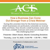 How a Business Can Come Out Stronger from a Crisis Webinar